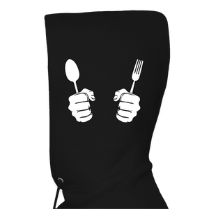 Men's Hanes Hoodie "Bone appétit" - black