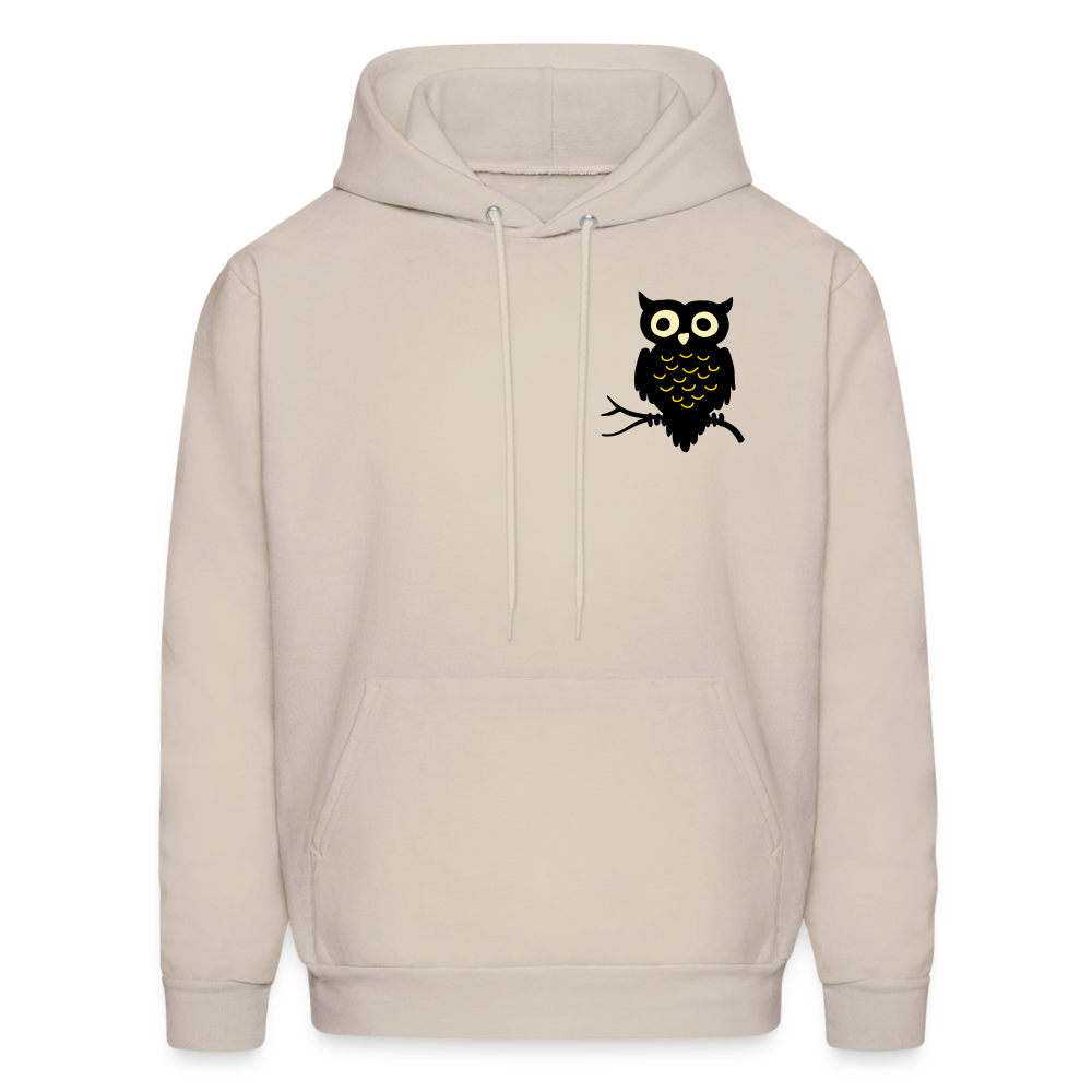 Men's Hoodie "Owl" - Sand