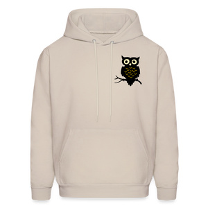 Men's Hoodie "Owl" - Sand