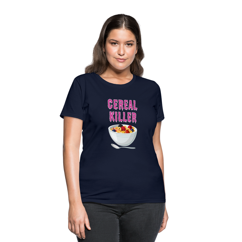 Women's T-Shirt "Cereal Killer" - navy