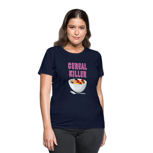 Women's T-Shirt "Cereal Killer" - navy