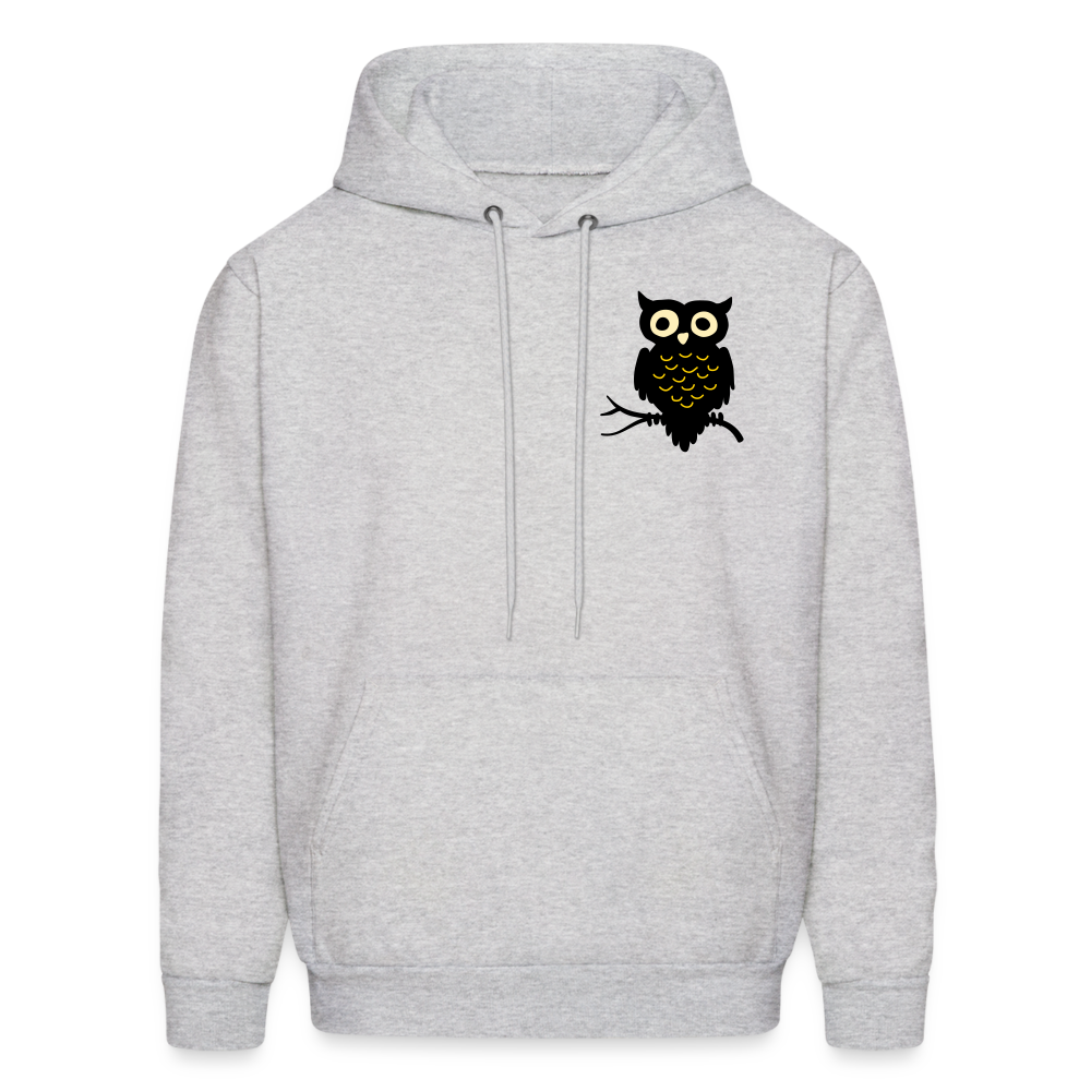 Men's Hoodie "Owl" - ash 