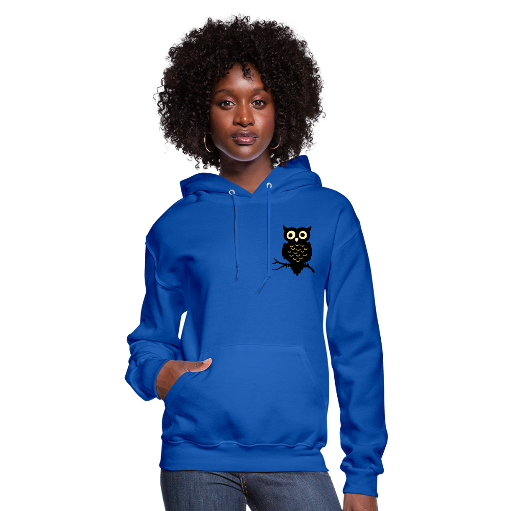 Women's Hoodie "Cute Owl" - royal blue