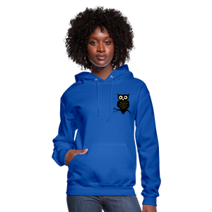 Women's Hoodie "Cute Owl" - royal blue