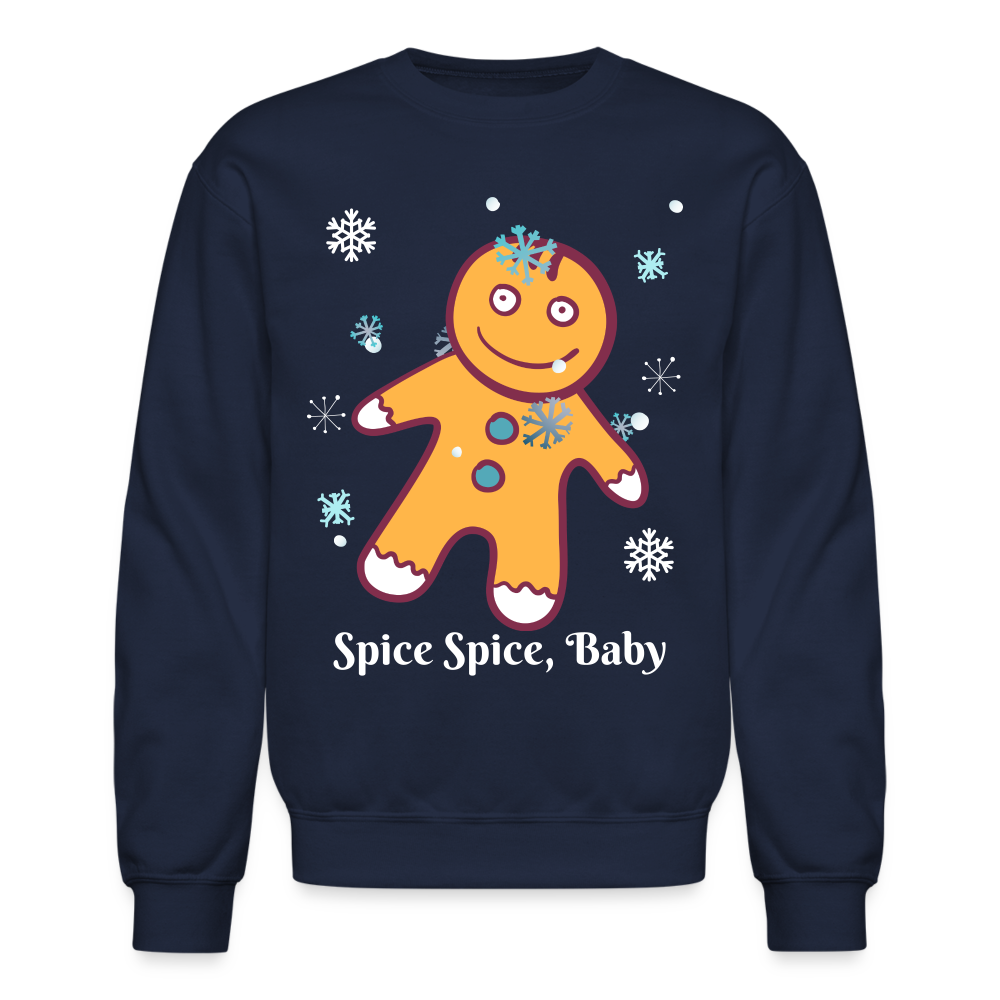 Crewneck Sweatshirt "Spice Spice, Baby" - navy