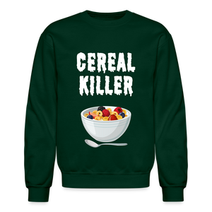 Crewneck Sweatshirt "Cereal Killer" - forest green