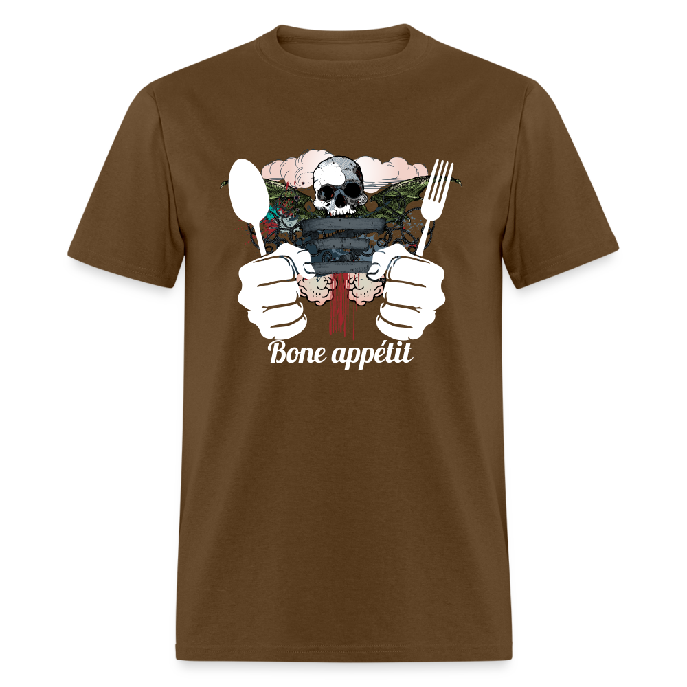 Unisex Classic T-Shirt " Bone appétit" - brown