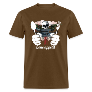 Unisex Classic T-Shirt " Bone appétit" - brown