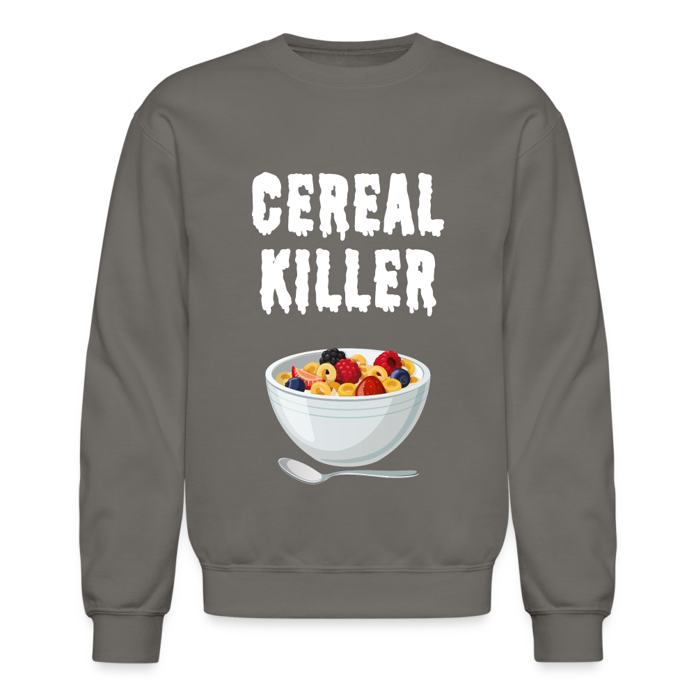 Crewneck Sweatshirt "Cereal Killer" - asphalt gray