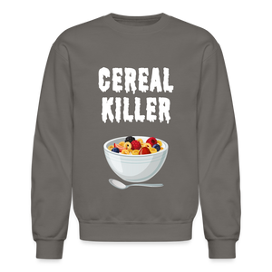 Crewneck Sweatshirt "Cereal Killer" - asphalt gray