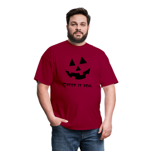 Unisex Classic T-Shirt "Jack-o'-lantern" 🎃 - dark red