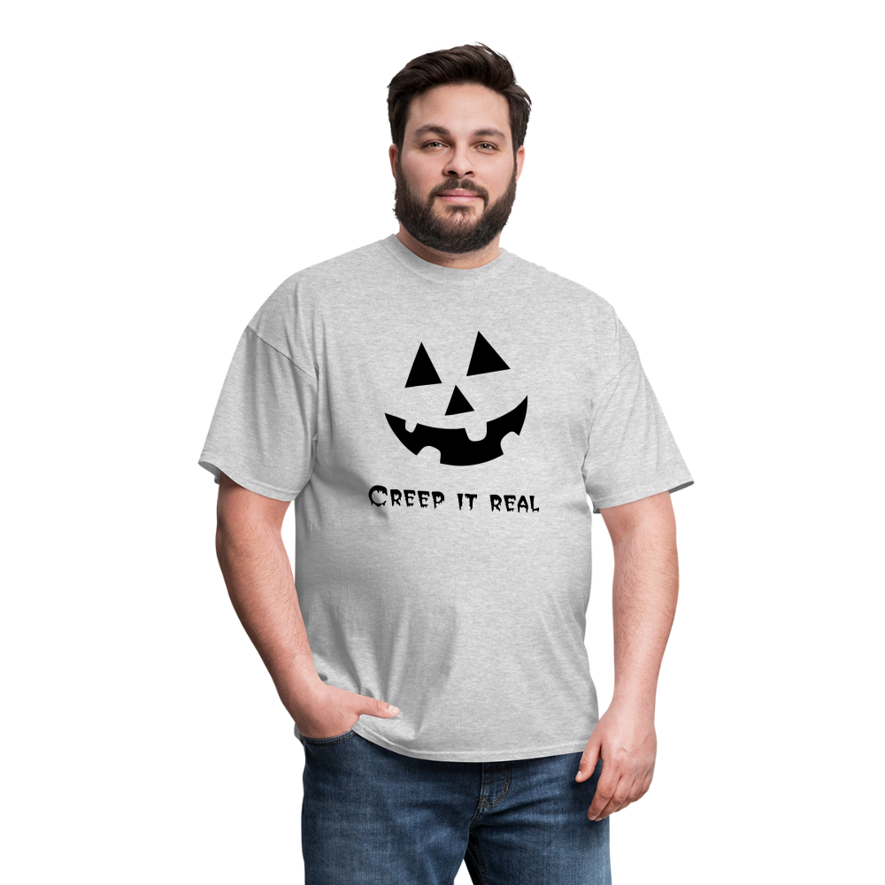 Unisex Classic T-Shirt "Jack-o'-lantern" 🎃 - heather gray