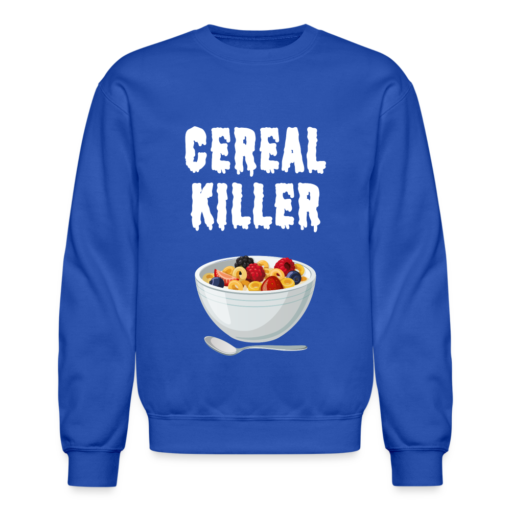 Crewneck Sweatshirt "Cereal Killer" - royal blue