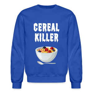 Crewneck Sweatshirt "Cereal Killer" - royal blue