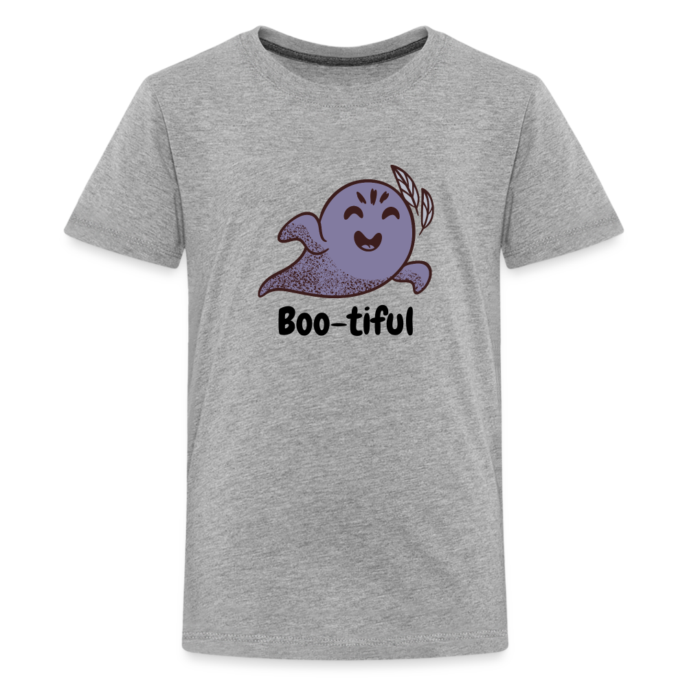 Kids' Premium T-Shirt "Boo-tiful" - heather gray