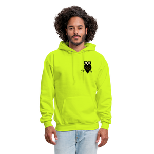 Men's Hoodie "Owl" - safety green