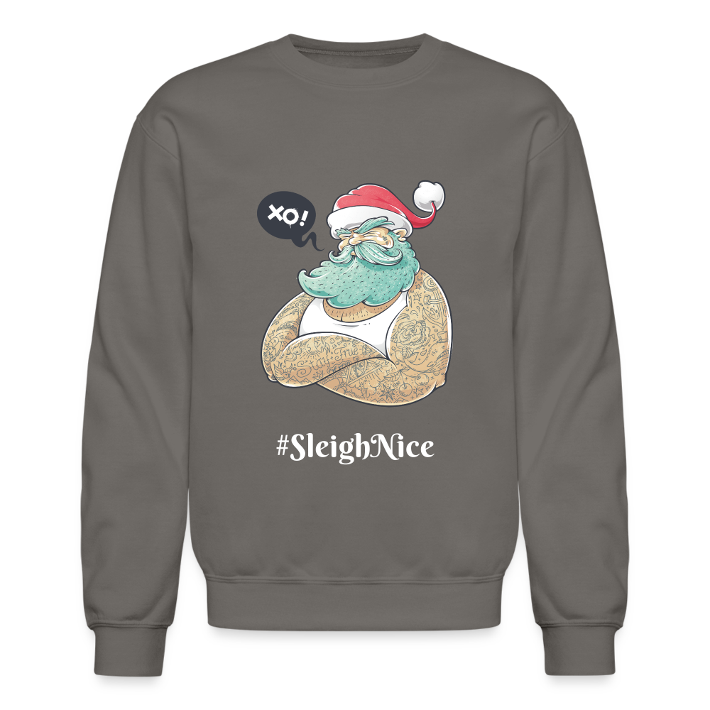 Crewneck Sweatshirt "#SleighNice" - asphalt gray