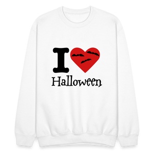 Crewneck Sweatshirt "I Love Halloween" - white