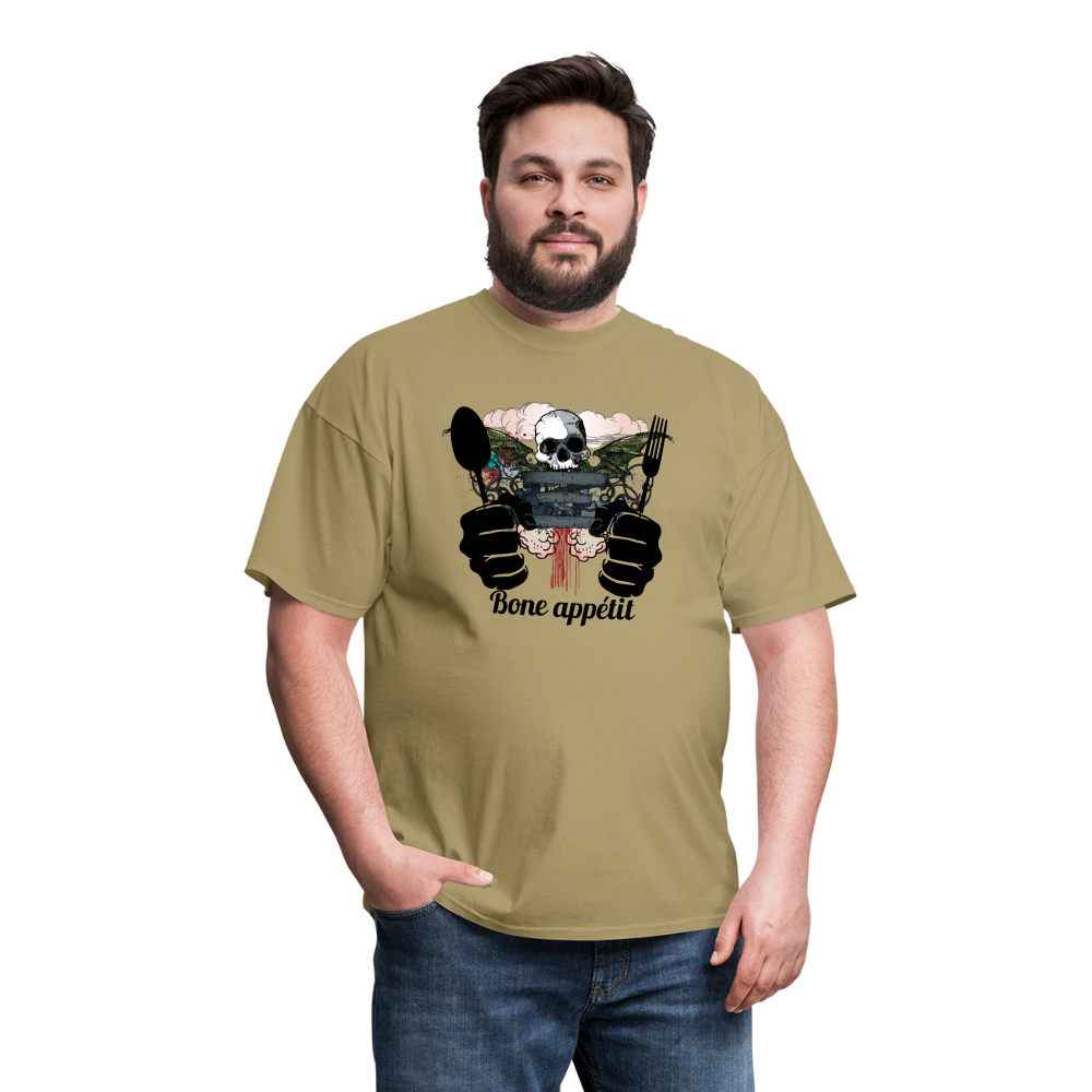 Unisex Classic T-Shirt "Bone appétit" - khaki