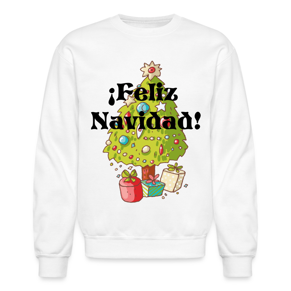 Crewneck Sweatshirt "Feliz Navidad" - white