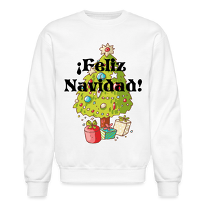 Crewneck Sweatshirt "Feliz Navidad" - white