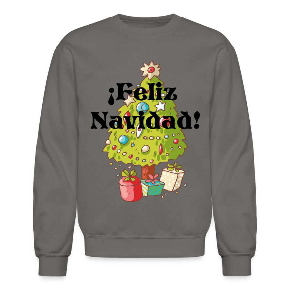 Crewneck Sweatshirt "Feliz Navidad" - asphalt gray