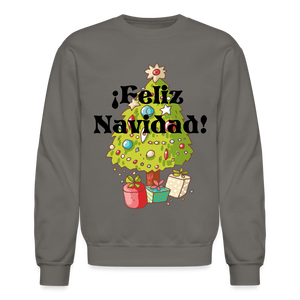 Crewneck Sweatshirt "Feliz Navidad" - asphalt gray