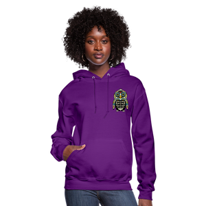 Women's Hoodie "Colorful Owl" - purple