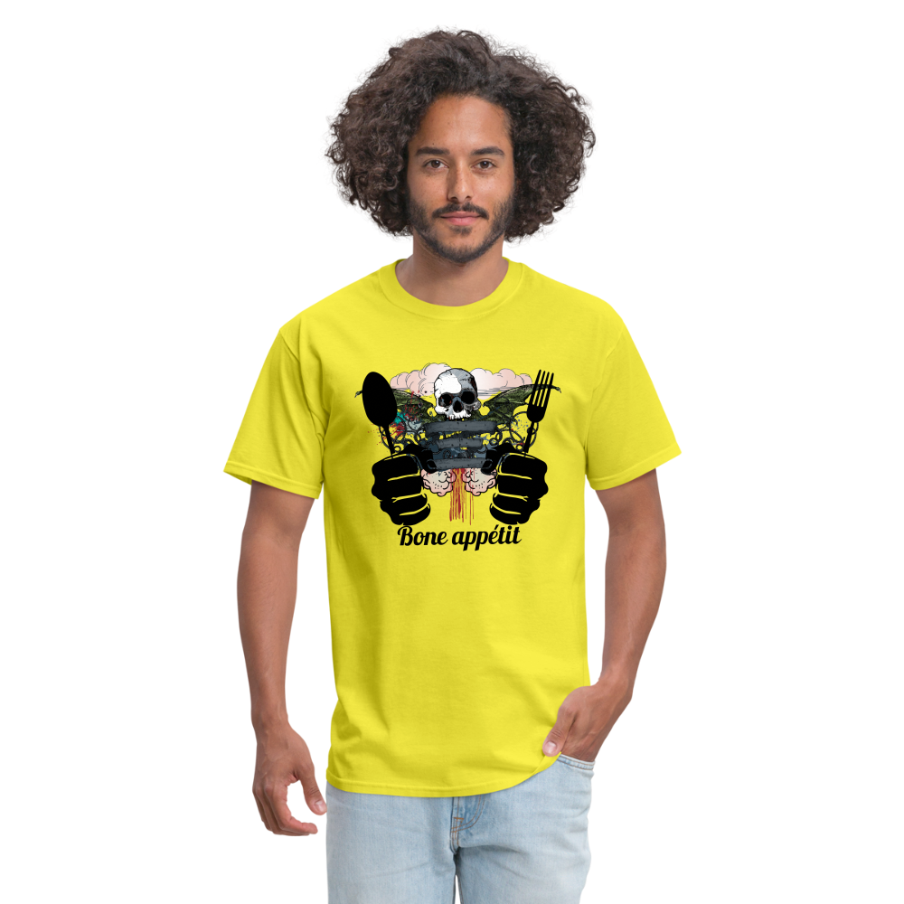 Unisex Classic T-Shirt "Bone appétit" - yellow