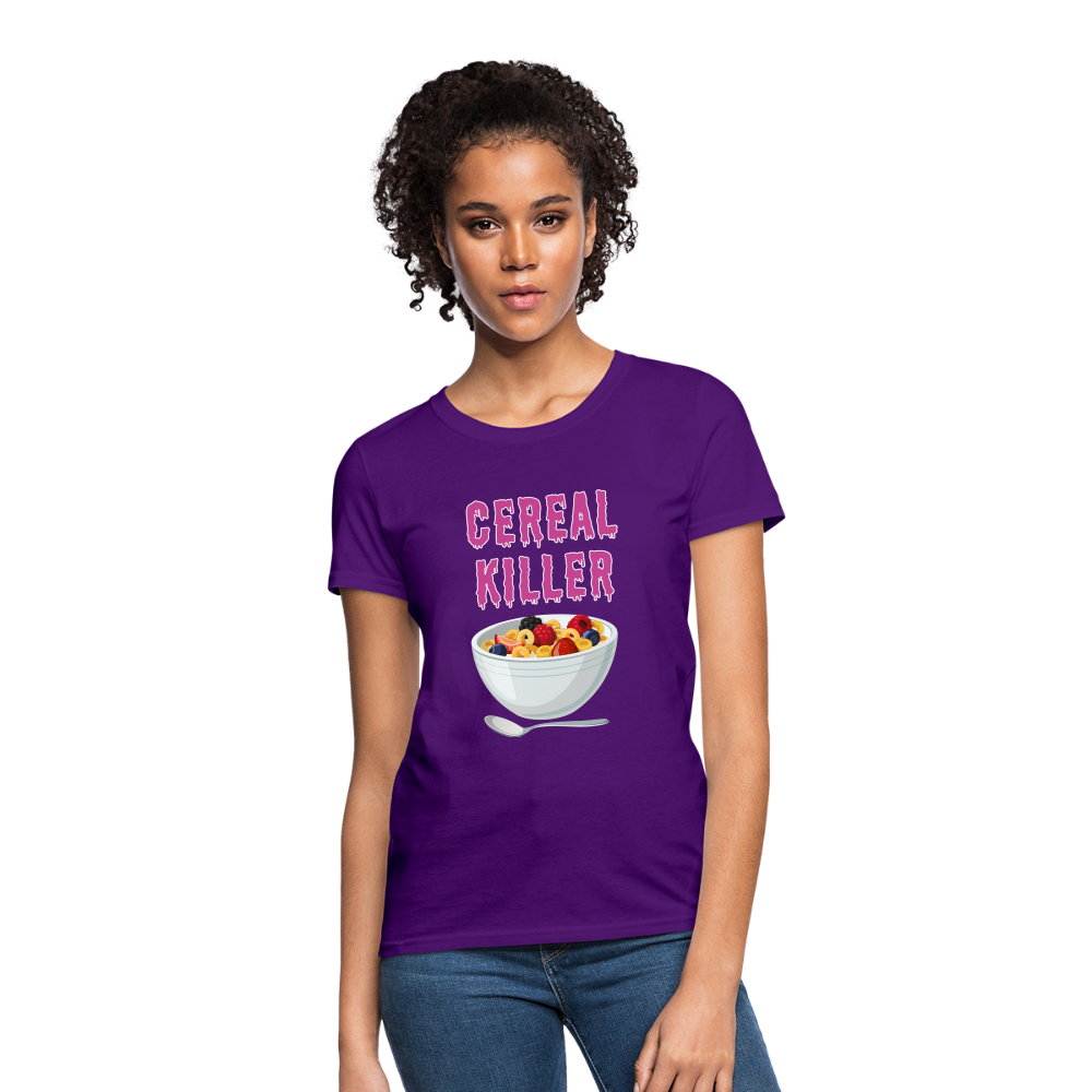 Women's T-Shirt "Cereal Killer" - purple