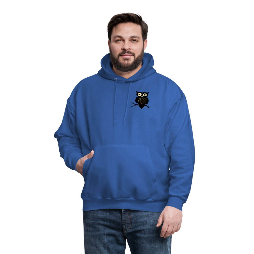 Men's Hoodie "Owl" - royal blue