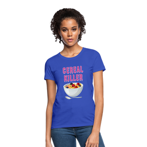 Women's T-Shirt "Cereal Killer" - royal blue