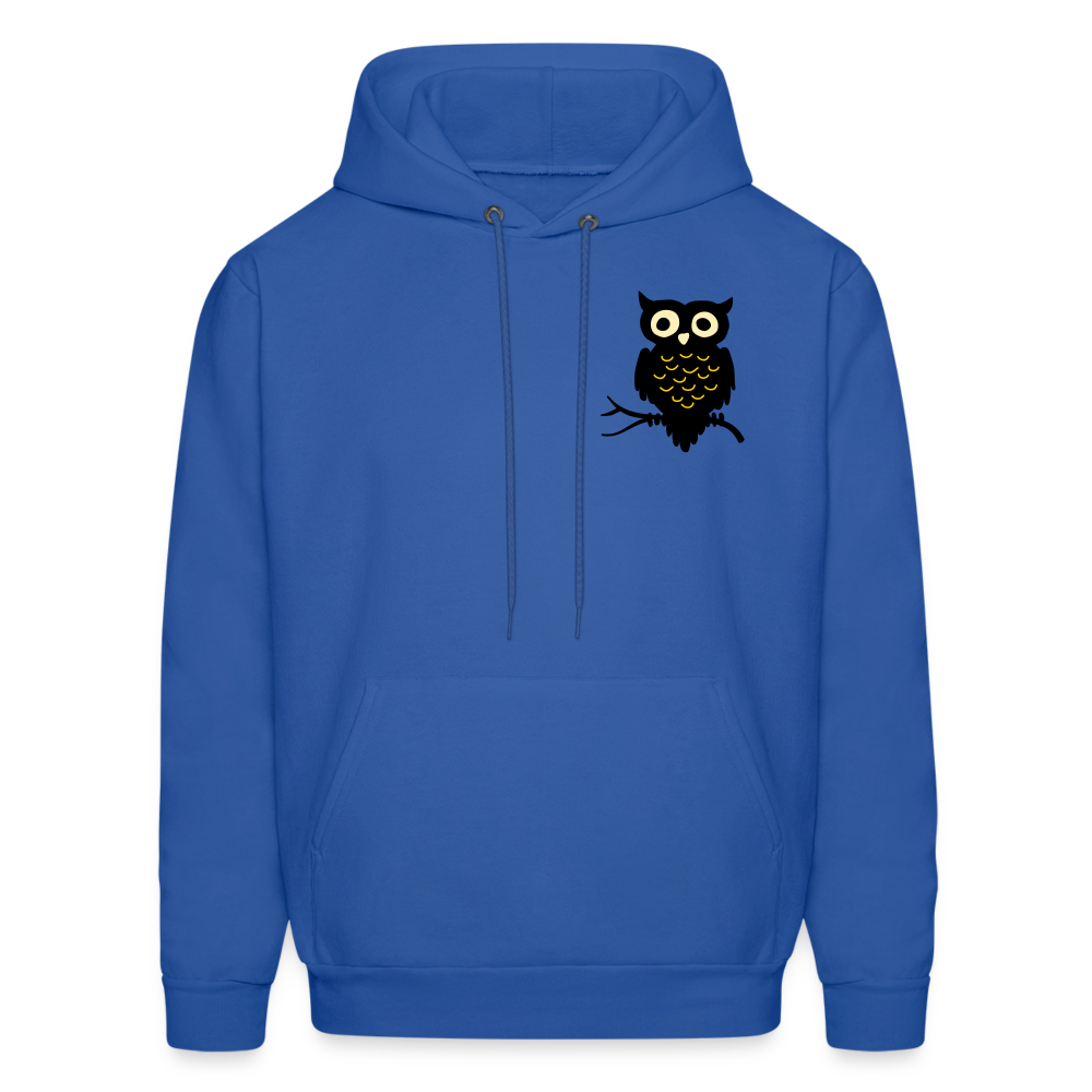 Men's Hoodie "Owl" - royal blue