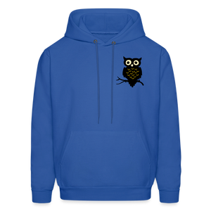 Men's Hoodie "Owl" - royal blue