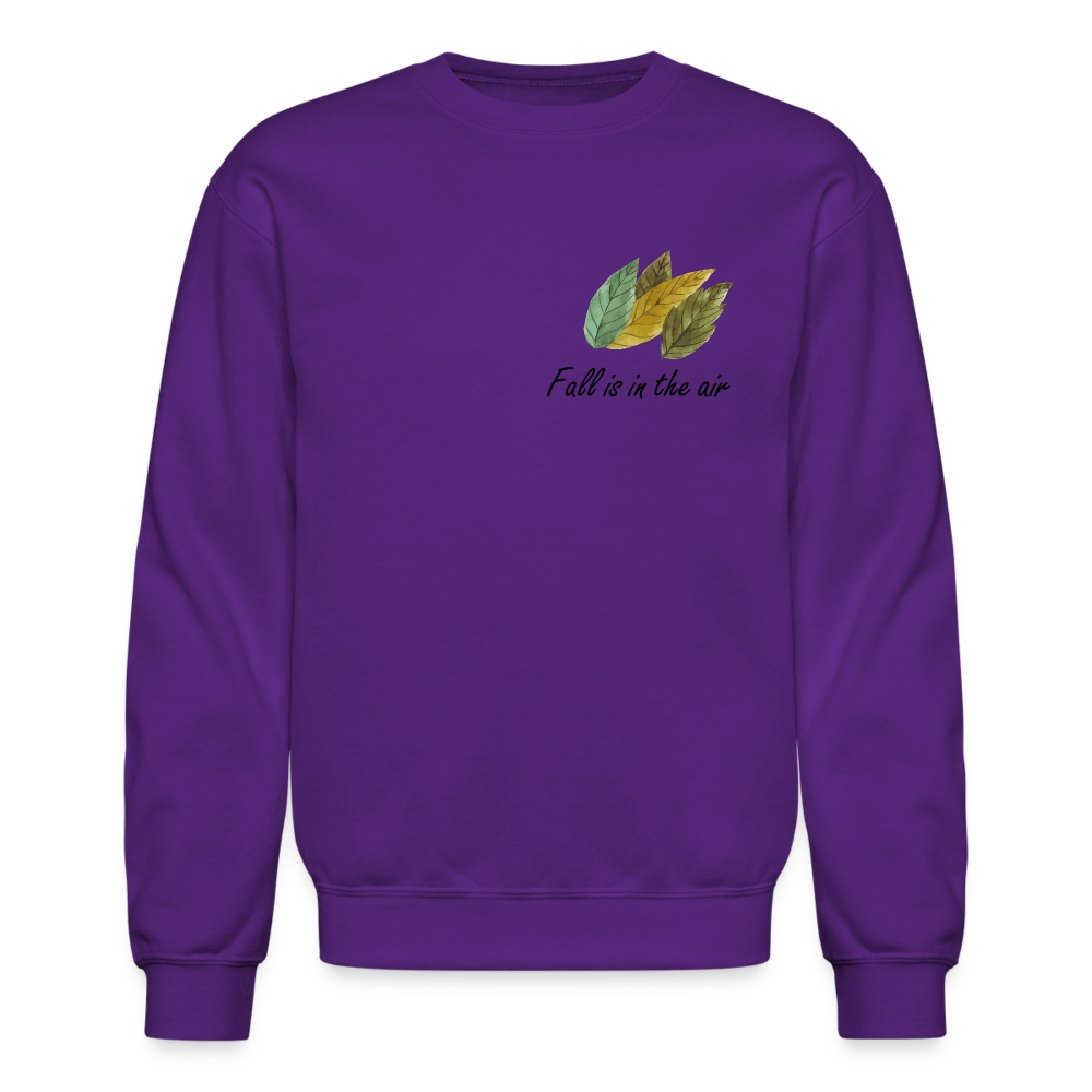 Crewneck Sweatshirt "Fall is in the air" - purple