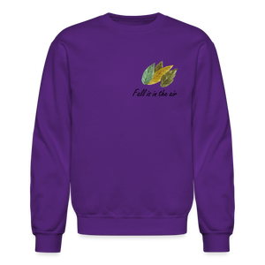 Crewneck Sweatshirt "Fall is in the air" - purple