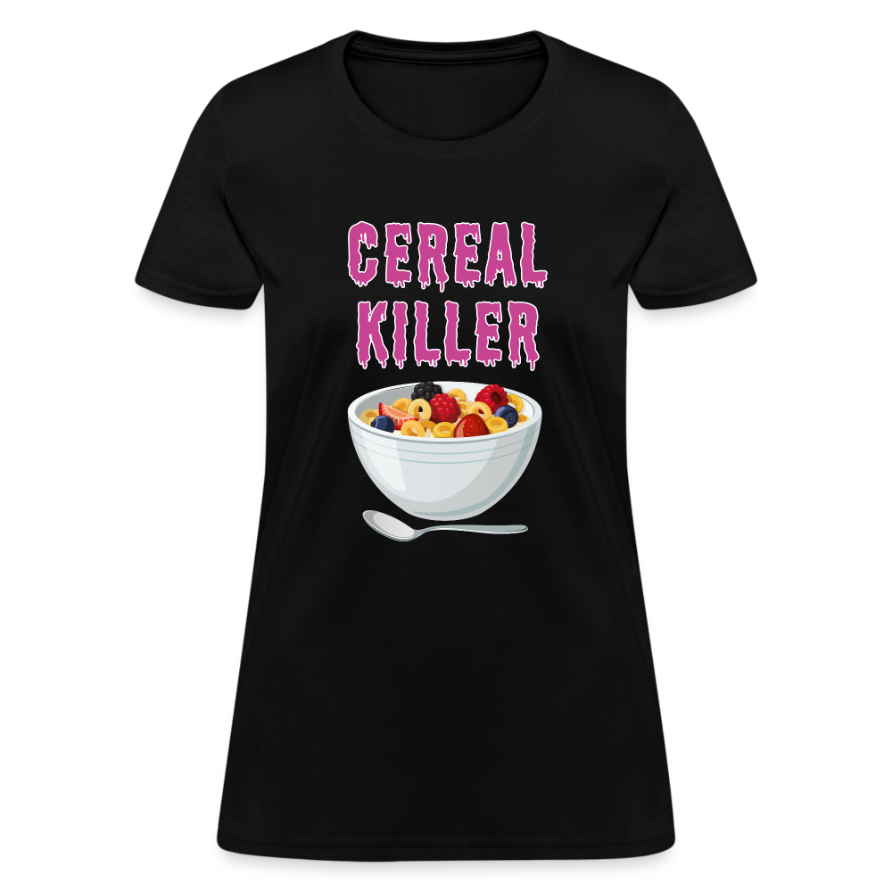 Women's T-Shirt "Cereal Killer" - black