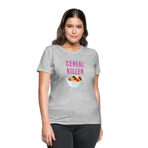 Women's T-Shirt "Cereal Killer" - heather gray