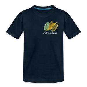 Kid’s Premium Organic T-Shirt "Fall is in the air" - deep navy