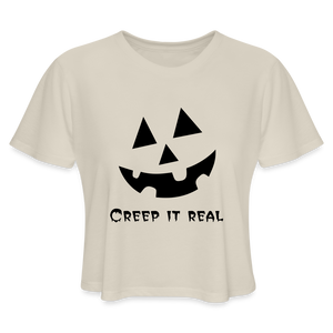 Women's Cropped T-Shirt "Jack-o'-lantern" 🎃 - dust