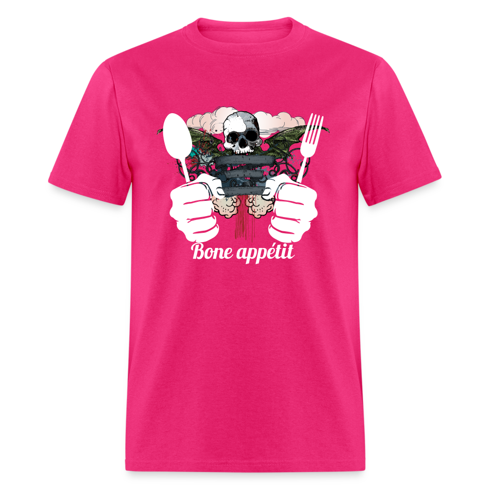 Unisex Classic T-Shirt " Bone appétit" - fuchsia