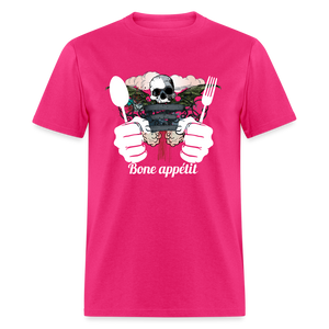 Unisex Classic T-Shirt " Bone appétit" - fuchsia