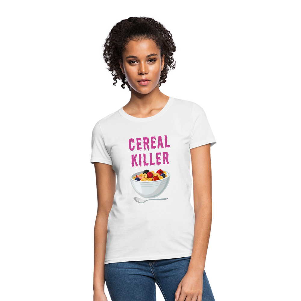 Women's T-Shirt "Cereal Killer" - white