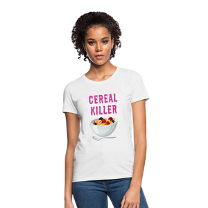 Women's T-Shirt "Cereal Killer" - white