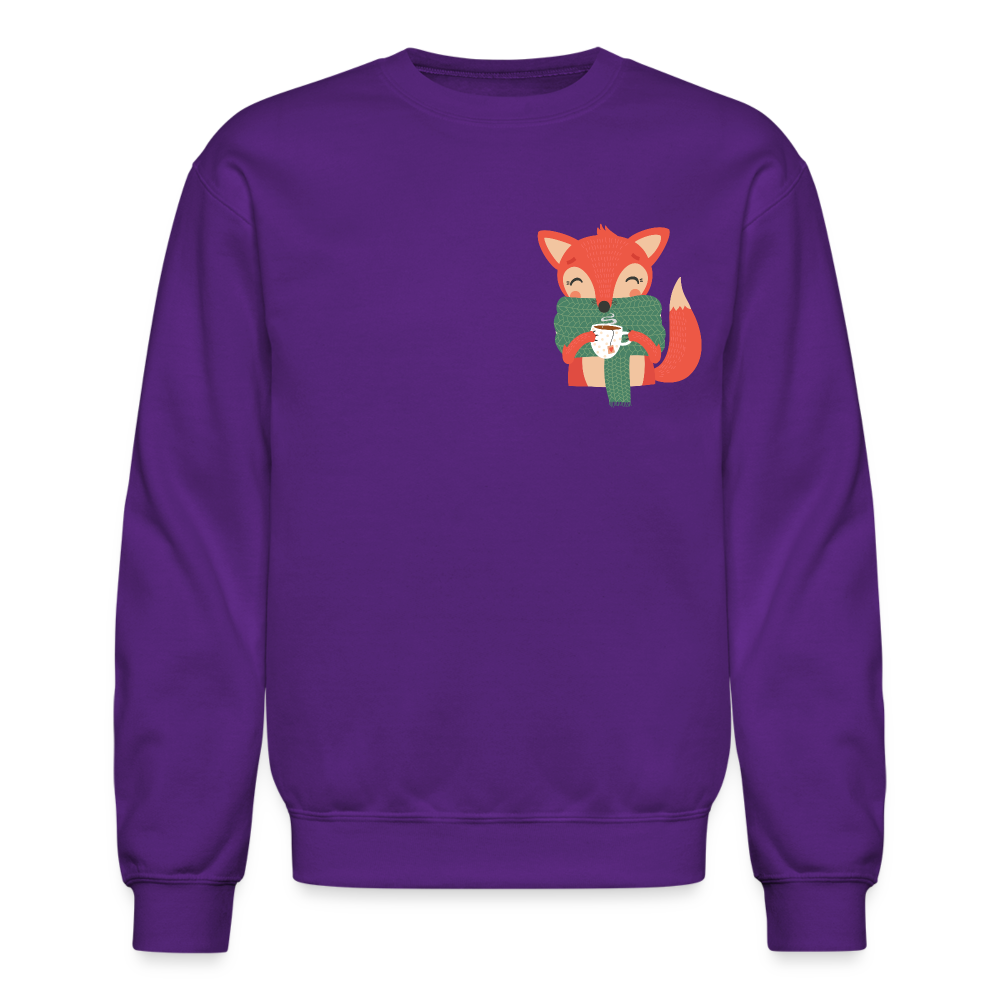 Crewneck Sweatshirt "Cozy time" - purple