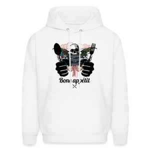 Men's Hanes Hoodie "Bone appétit" - white