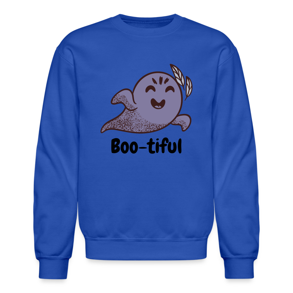 Crewneck Sweatshirt "Boo-tiful" - royal blue