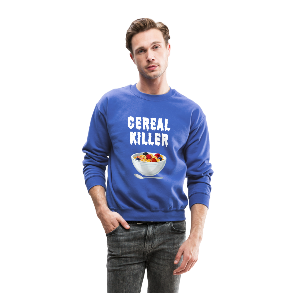 Crewneck Sweatshirt "Cereal Killer" - royal blue