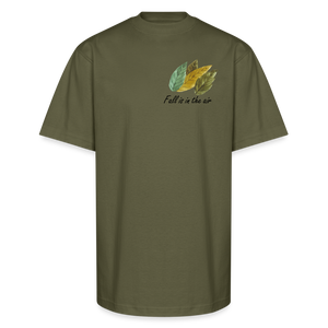 Unisex Oversized Heavyweight T-Shirt "Fall is in the air" - classic olive