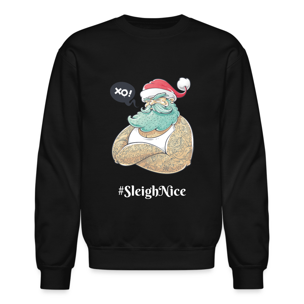 Crewneck Sweatshirt "#SleighNice" - black